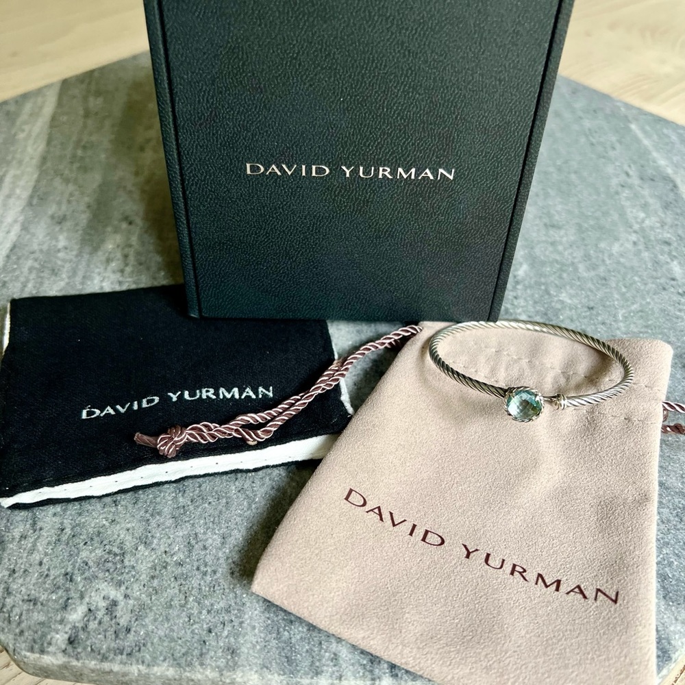 David Yurman Petite Chatelaine Bracelet Topaz Sz S